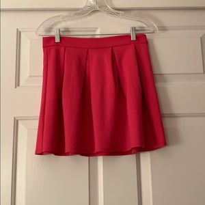 Pink mini skirt